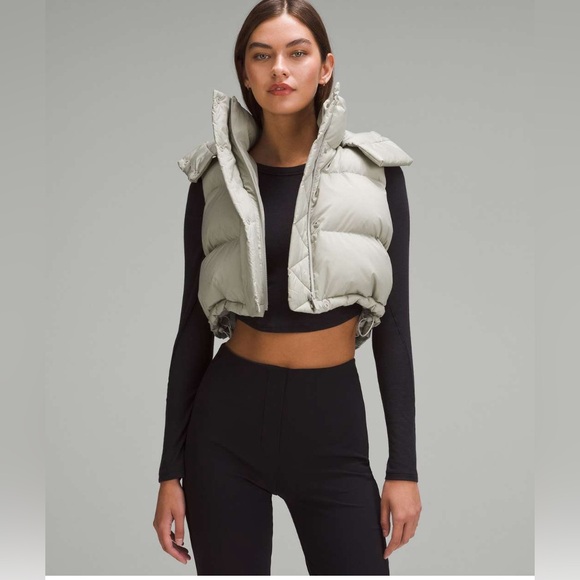 lululemon athletica Jackets & Blazers - Lululemon Wunder Puff Super-Cropped Vest
Heathered Raw Linen 4